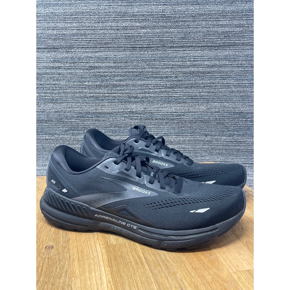 Brooks Adrenaline GTS 23 Running Shoes Mens 11.5 Black Stability Sneakers Lace